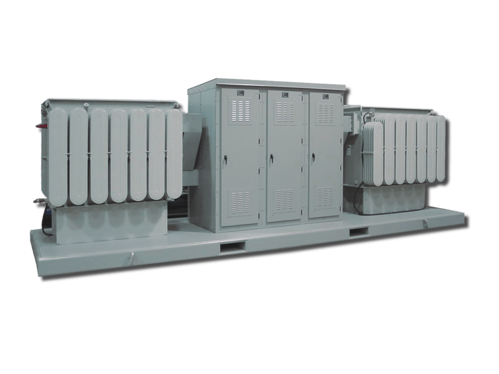 Unit substation skid mounted switchgear