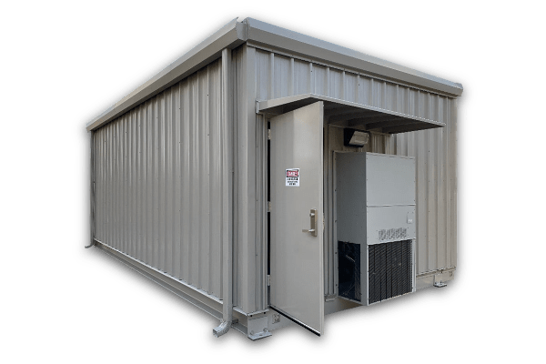 Walk-in electrical house switchgear enclosure